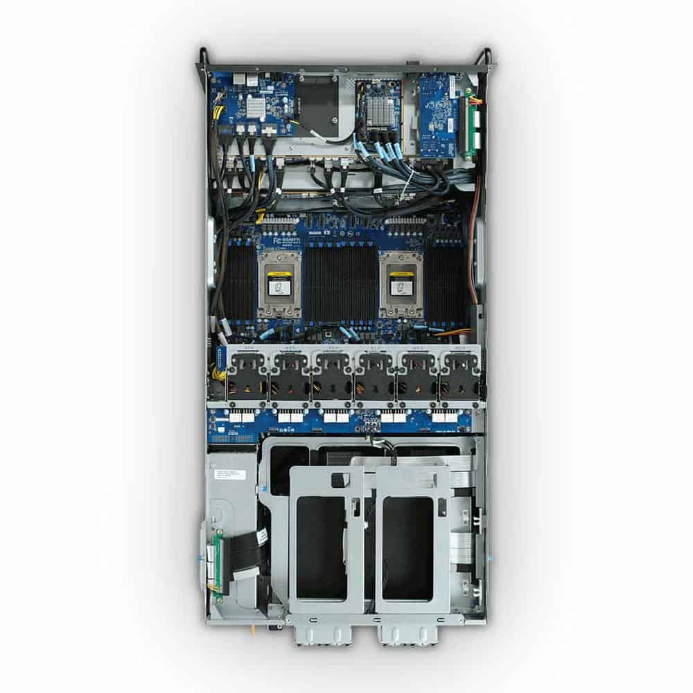 (image for) Gigabyte G482-Z50 2nd Gen EPYC Rome CPU 4U 22 Bay Barebone Server